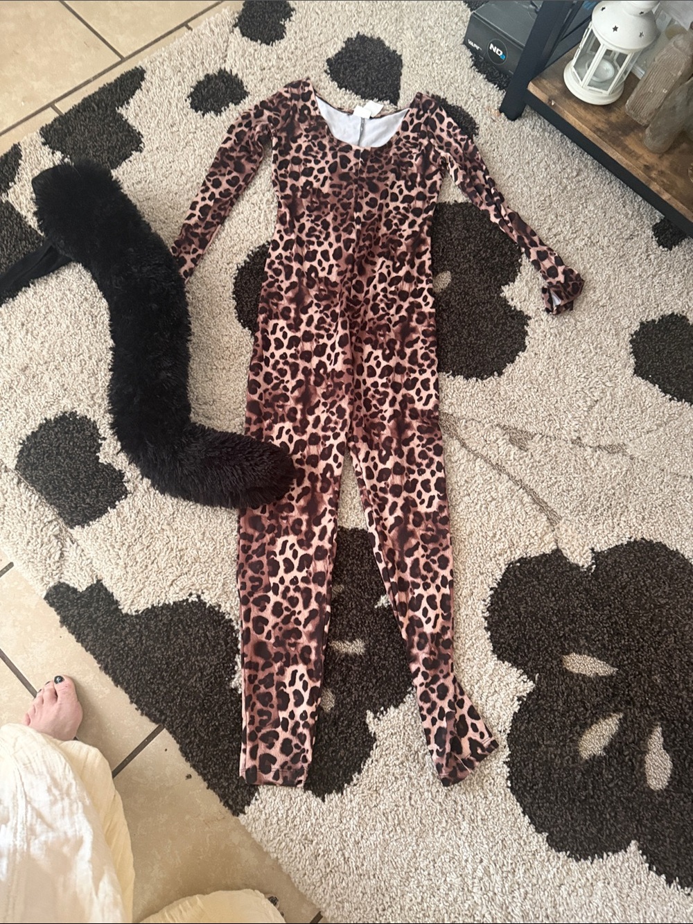Kids Leopard Print Long-Sleeve Pajama Onesie - Pink/Brown
